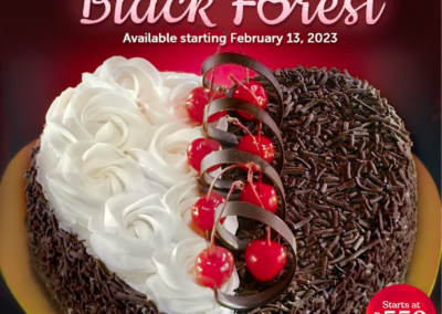 RED RIBBON VALENTINE BLACK FOREST CAKE